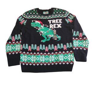 Ugly Christmas Sweater Tree Rex Adult Holiday Sweater Adult XXL NEW NWT